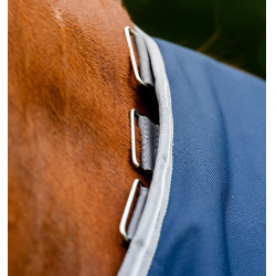 Coperta Horseware Amigo 1200D Plus Turnout Bundle 50g 100g e 200g Marino / grigio titanio / argento Blu marino
