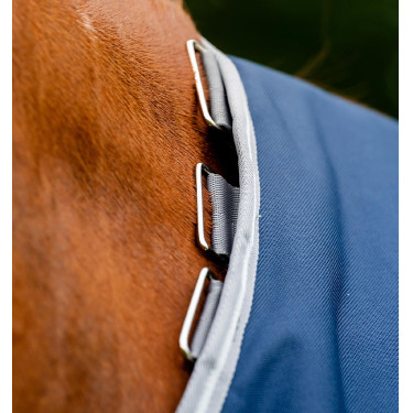 Coperta Horseware Amigo 1200D Plus Turnout Bundle 50g 100g e 200g Marino / grigio titanio / argento Blu marino