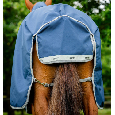 Coperta Horseware Amigo 1200D Plus Turnout Bundle 50g 100g e 200g Marino / grigio titanio / argento Blu marino