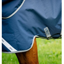 Coperta Horseware Amigo 1200D Plus Turnout Bundle 50g 100g e 200g Marino / grigio titanio / argento Blu marino