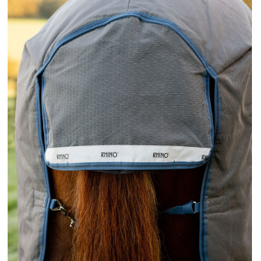 Coperta Horseware Rhino HexStop Plus Turnout 0g Grigio / indaco / blu navy Coperta Horseware Rhino HexStop Plus Turnout 0g Grigio / indaco / blu navy