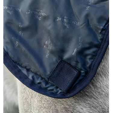 Coperta da esterno Horseware Rambo® Summer 0g con disco e fodera 100g Marina / grigio Blu