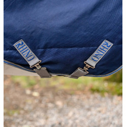 Coperta da esterno Horseware Rhino® Plus Pony 250g Nero / grigio titanio / blu classico