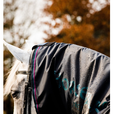 Copertura da equitazione Horseware Rambo Mack in a Sack Marino / bordeaux Blu