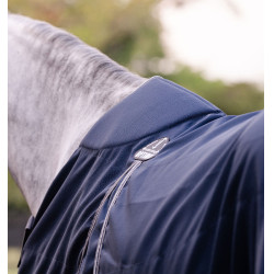 Coperta da box Horseware Rambo Optimo 0g Marino / temporale / grigio argento Blu marino
