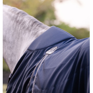 Coperta da box Horseware Rambo Optimo 0g Marino / temporale / grigio argento Blu marino