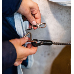 Liner Horseware 100g Eco Sarcelle eco print / grigio Blu