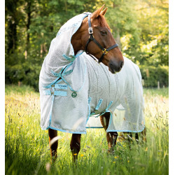 Cubre-moscas Horseware Amigo AmEco Bug Buster 0g Argento / azzurro cielo
