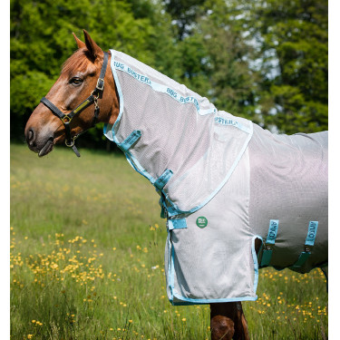 Cubre-moscas Horseware Amigo AmEco Bug Buster 0g Argento / azzurro cielo