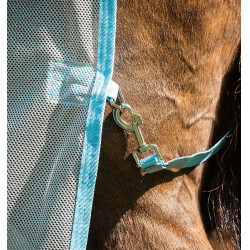 Cubre-moscas Horseware Amigo AmEco Bug Buster 0g Argento / azzurro cielo
