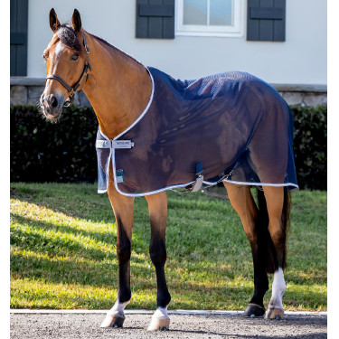Camicina traspirante a rete Horseware Amigo 0g Marino / grigio titanio / argento Blu marino