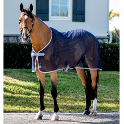 Camicina traspirante a rete Horseware Amigo 0g Marino / grigio titanio / argento Blu marino