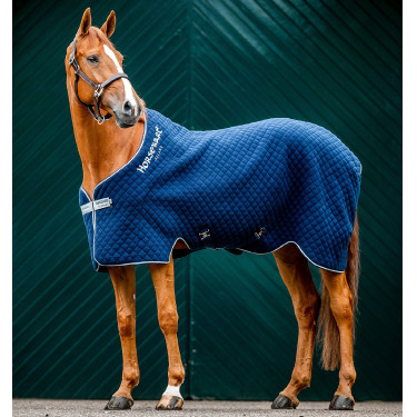 Coperta Horseware Autumn Cooler 100g Marina / blu marino / argento