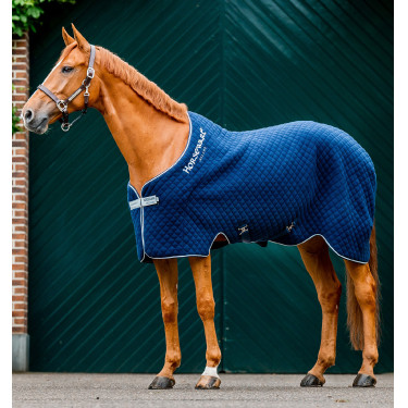 Coperta Horseware Autumn Cooler 100g Marina / blu marino / argento