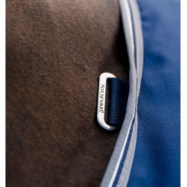 Coperta da box Horseware Rambo 100g Marino / temporale / grigio argento Blu marino