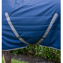 Coperta da box Horseware Rambo 100g Marino / temporale / grigio argento Blu marino