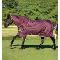 Coperta Horseware Amigo Hero Ripstop Plus con copricollo 0g Fico / blu navy Viola