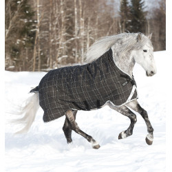 Coperta Horseware Rhino Wug Vari-Layer 450g Nero / quadri bianco grigi Coperta Horseware Rhino Wug Vari-Layer 450g Nero / quadri bianco grigi