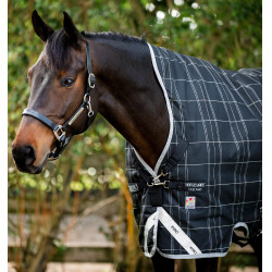 Coperta Horseware Rhino Wug Vari-Layer 450g Nero / quadri bianco grigi Coperta Horseware Rhino Wug Vari-Layer 450g Nero / quadri bianco grigi