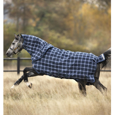 Coperta Horseware Rhino Plus Vari-Layer 450g Marina a quadri / indaco Blu marino Coperta Horseware Rhino Plus Vari-Layer 450g Marina a quadri / indaco Blu marino