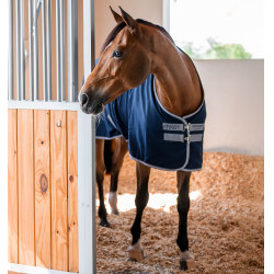 Camicia da box Horseware Amigo Delphinium 0g Marino / grigio titanio / argento Blu marino
