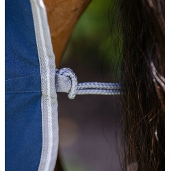 Camicia da box Horseware Amigo Delphinium 0g Marino / grigio titanio / argento Blu marino