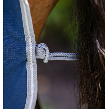 Camicia da box Horseware Amigo Delphinium 0g Marino / grigio titanio / argento Blu marino