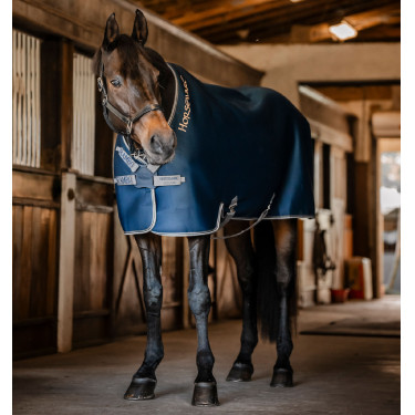Maglia traspirante Horseware Rambo Airmax Cooler Disc Marino / temporale / grigio argento Blu marino