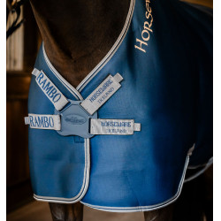 Maglia traspirante Horseware Rambo Airmax Cooler Disc Marino / temporale / grigio argento Blu marino