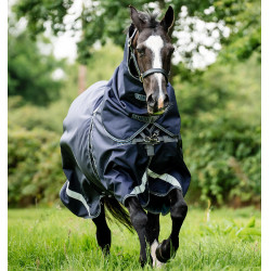 Coperte Horseware Rambo Optimo 3 in 1 Split Technology Marino / temporale / grigio argento Blu marino