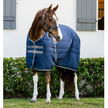 Coperta da scuderia Horseware Rambo® 200g 1000D Marino / temporale / grigio argento Blu marino Coperta da scuderia Horseware Rambo® 200g 1000D Marino / temporale / grigio argento Blu marino