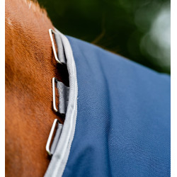 Coperta Horseware Amigo® Bravo 12 Plus 250g 1200D Marina / grigio titanio / argento Blu marino