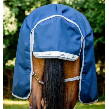 Coperta Horseware High Neck Amigo® Bravo 12 Original 250g 1200D Marina / grigio titanio / argento Blu marino