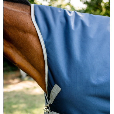 Coperta Horseware High Neck Amigo® Bravo 12 Original 250g 1200D Marina / grigio titanio / argento Blu marino