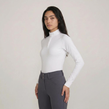 Camicia da concorso Kentucky Classic donna maniche lunghe Bianco Camicia da concorso Kentucky Classic donna maniche lunghe Bianco