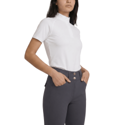 Camicia da competizione Kentucky Classic donna maniche corte Bianco