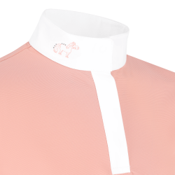 Polo da competizione Kentucky Tokyo a manica lunga per ragazza Rosa antico