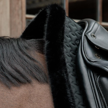 Sottosella Kentucky Plaited finto montone Nero