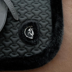 Sottosella Kentucky Plaited finto montone Nero