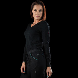 Pullover V-Ausschnitt Nostava Flags & Cup