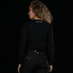 Pullover V-Ausschnitt Nostava Flags & Cup