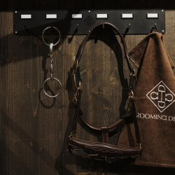 Porta testiere equitazione 6 ganci con portanome | Equi-Clic Porta testiere equitazione 6 ganci con portanome | Equi-Clic