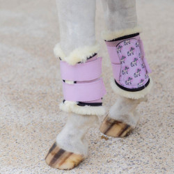 Ghette Turnout Kentucky montone Vegano Collezione Sammy Unicorno Rosa chiaro