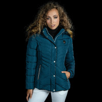 Parka donna Pakaa Flags & Cup Blu smeraldo
