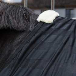 Coperta anti-mosche leggera a righe Kentucky Nero Coperta anti-mosche leggera a righe Kentucky Nero