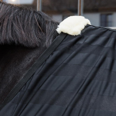 Coperta anti-mosche leggera a righe Kentucky Nero Coperta anti-mosche leggera a righe Kentucky Nero