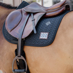 Sottosella da competizione Fishbone con 2 numeri Kentucky Jumping Nero