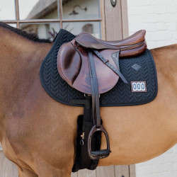 Sottosella da competizione Fishbone con 2 numeri Kentucky Jumping Nero