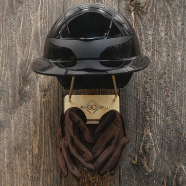 Porta Casco con Gancio in Acciaio Grooming Deluxe by Kentucky Oro
