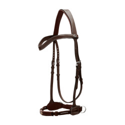 Testiera bitless Dy'on per equitazione – cuoio robusto